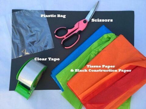 Image for Tissue Paper Stained Glass Craft For Kids