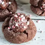 Peppermint Fudge Filled Cookies