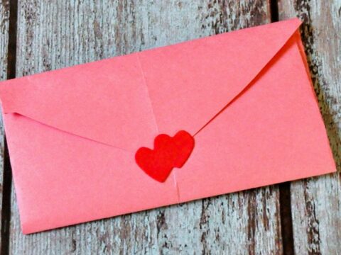 Image for DIY Heart Envelope Valentine Craft