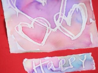 Image for Wax Resist Valentines Cards