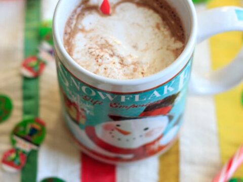 Image for Peppermint Eggnog Hot Chocolate - Cozy holiday drink
