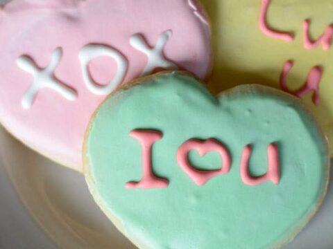 Image for Cute Conversation Heart Sugar Cookies