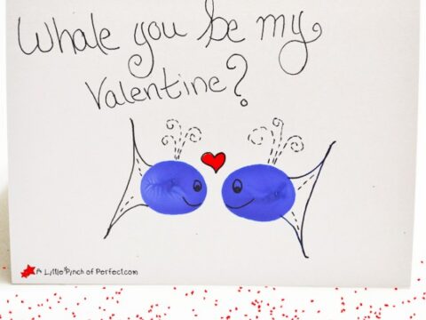 Image for Whale You Be My Valentine? Easy Homemade Card for Kids 