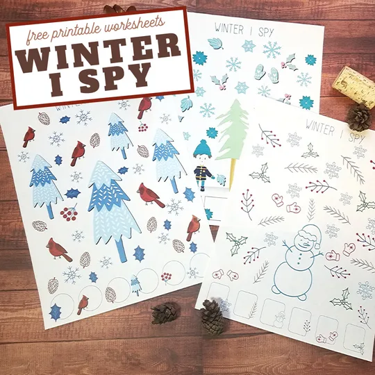 printable winter i spy activity for kids