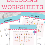 decoding worksheets for new years fun