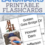 free printable usa landmarks flashcards