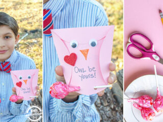 Image for Owl Homemade Valentines Cards {Kids Can Make}
