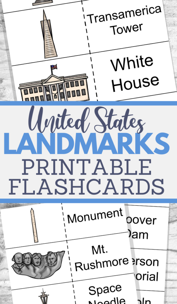 Educational and Fun USA Landmarks Flashcards