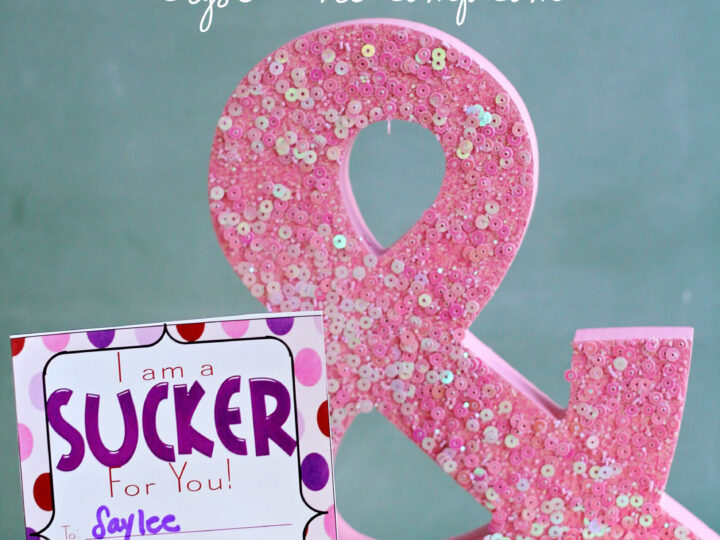 Image for Printable Sucker Valentine for Your Class Party