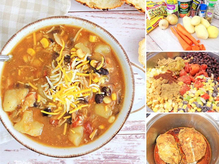 chicken chowder dinner recipe of southwestern flavors