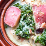this potato soup recipe comes together for a hearty weeknight dinner
