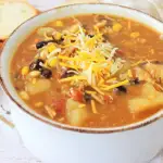 your kids will love eating this tex mex chicken chowder on a cold winter evening