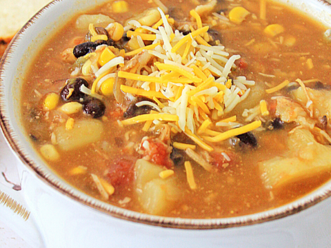your kids will love eating this tex mex chicken chowder on a cold winter evening