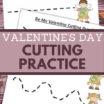 valentines day cutting worksheets