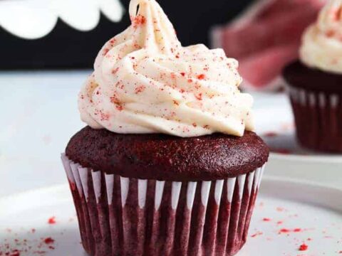 Image for Vegan Red Velvet Cupcakes with Cream Cheese Frosting