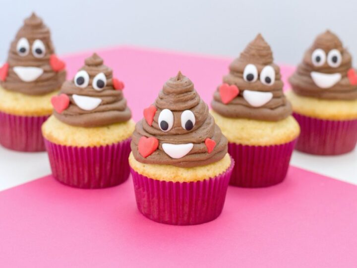 Image for Super Easy Poop Emoji Cupcakes