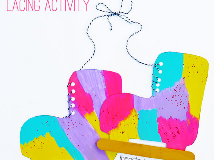 Image for Fine Motor Lacing Ice Skates Craft
