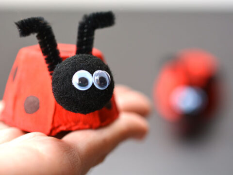 Image for Easy Egg Carton Ladybugs