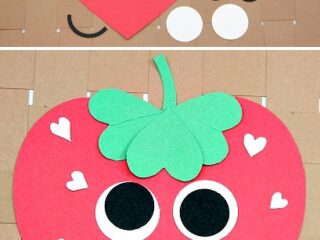 Image for Heart Strawberry Craft
