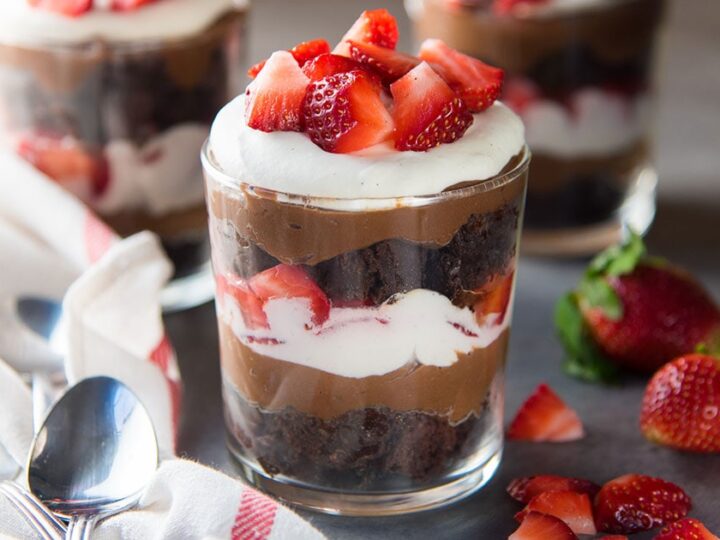 Image for Strawberry Chocolate Brownie Trifle