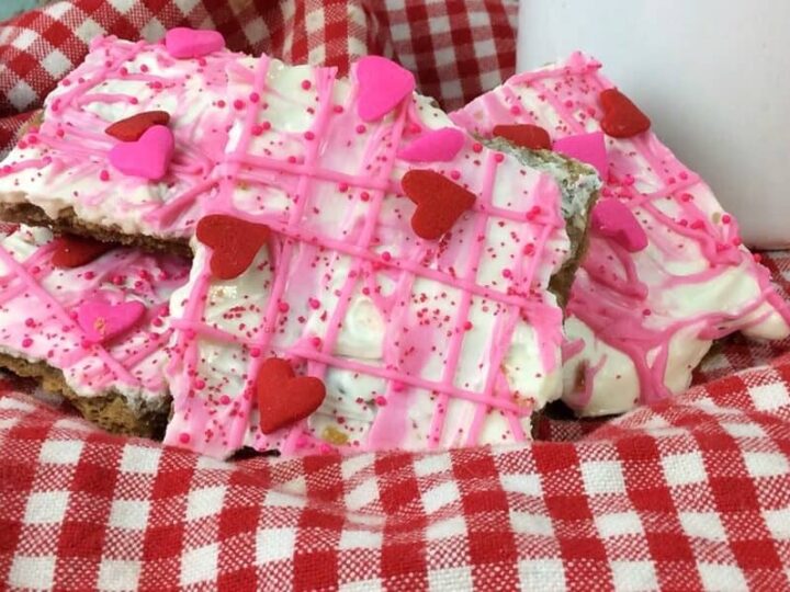 Image for White Chocolate Valentine's Day Bark Candy (aka Valentine's Crack)