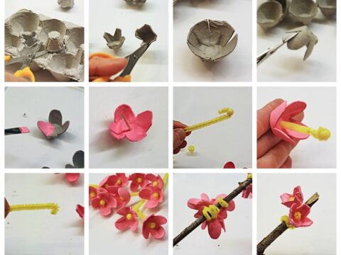 Image for Egg Carton Cherry Blossom Craft