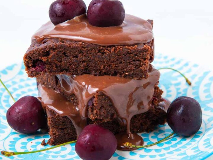Image for Cherry Brownies - A Healthy Vegan And Gluten-free Cherry Brownie Recipe