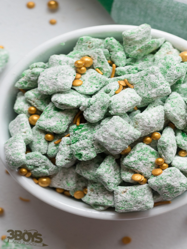 saint patricks day puppy chow recipe