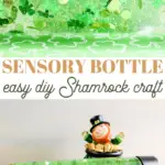 diy shamrock sensory bottle