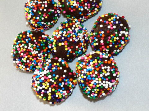 Image for Easy Rainbow Chocolate Truffles Recipe