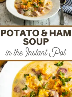 ham and potatoes in a hearty soup