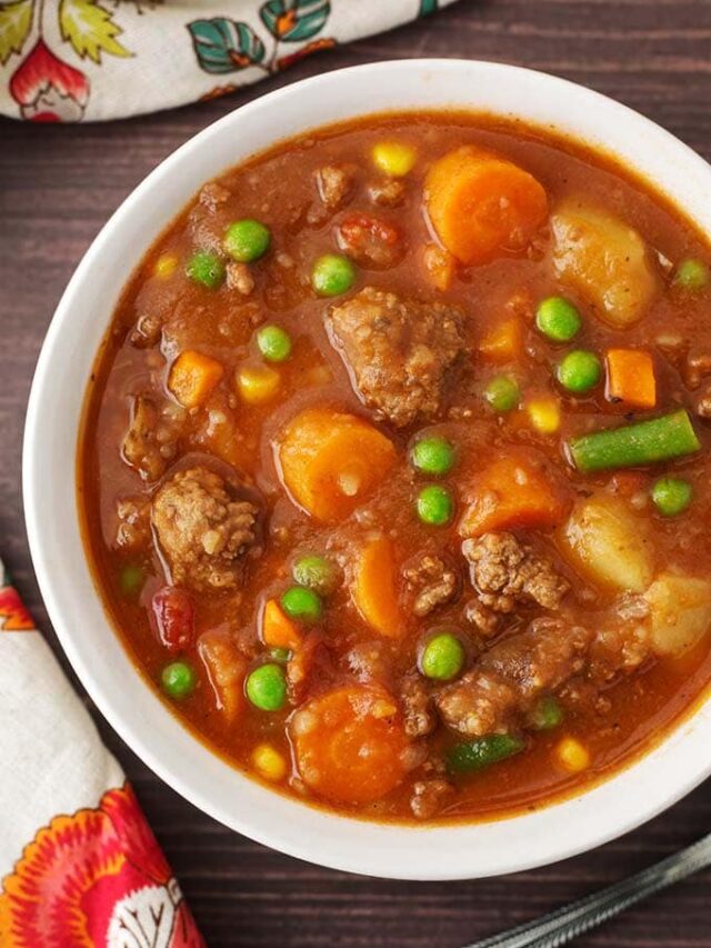 Slow Cooker Hamburger Soup Recipe Story