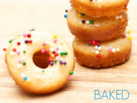 Image for Kid's Party Food Ideas: Baked Sour Cream Donuts