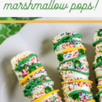 marshmallow pops for st. paddys day