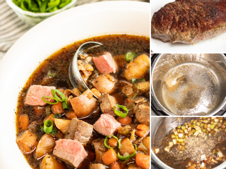 instant pot creamy steak and potato soup