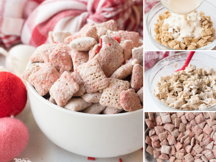 red velvet puppy chow recipe
