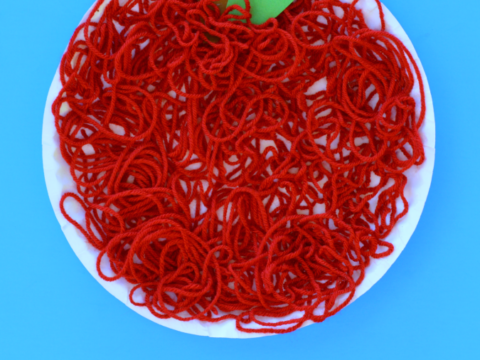 Image for Yarn Apple Craft for Kids