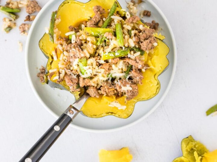 Image for Stuffed Squash with Ground Beef and Rice