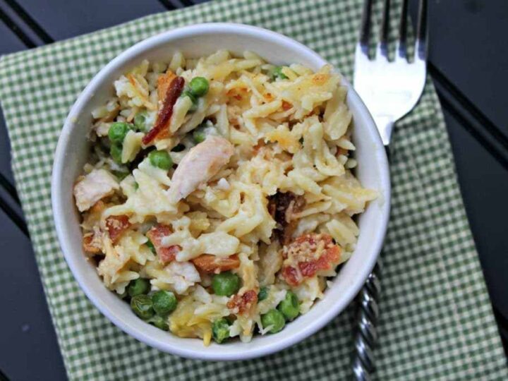 Image for Cheesy Chicken Orzo Casserole Recipe
