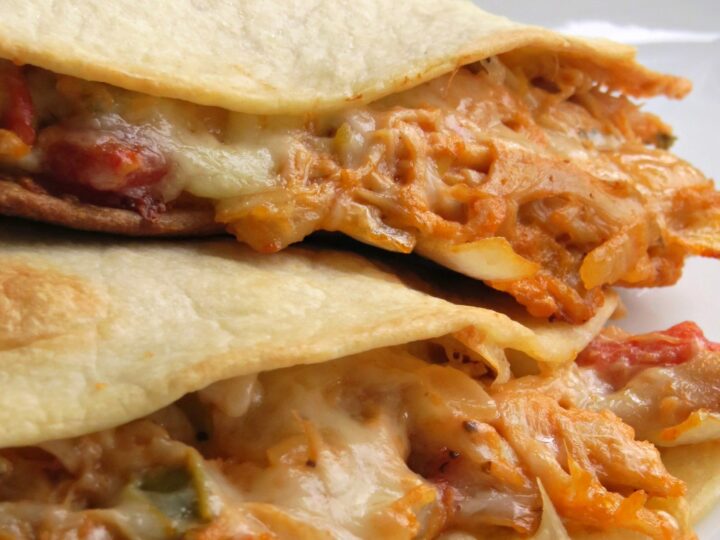 Image for These Cheesy Chicken Quesadillas are out of this world delicious!