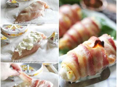 Image for Bacon & Creamy Asiago Chicken Bake • The Pinning Mama