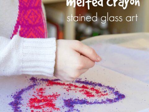 Image for Melted Crayon Stained Glass Art with Drawings