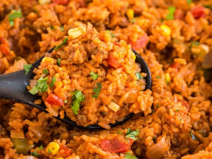 Image for Spanish Rice with Ground Beef (Easy One-Pot Method)