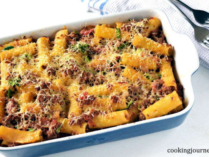 Image for Rigatoni Pasta Bake with minced beef – Rigatoni Bake