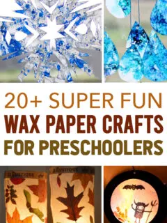 wax paper crafts for kid