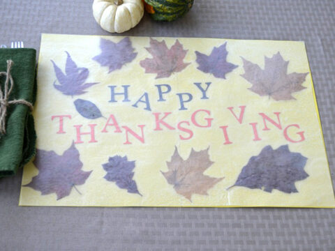 Image for Pressed Leaf Placemats Craft
