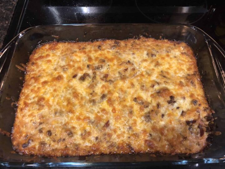 Image for Keto Mexican Casserole Recipe (Ground Beef or Turkey)