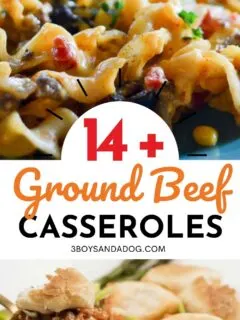 filling casseroles that use ground hamburger meat