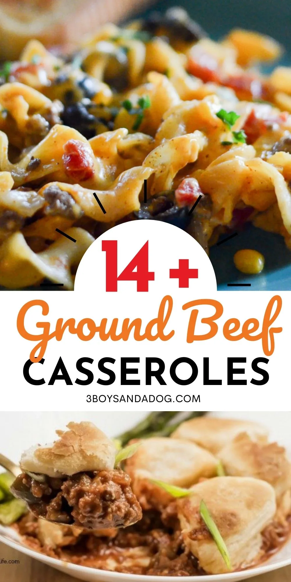 filling casseroles that use ground hamburger meat