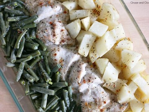 Image for Italian Chicken, Green Beans, and Potatoes One Dish Dinner